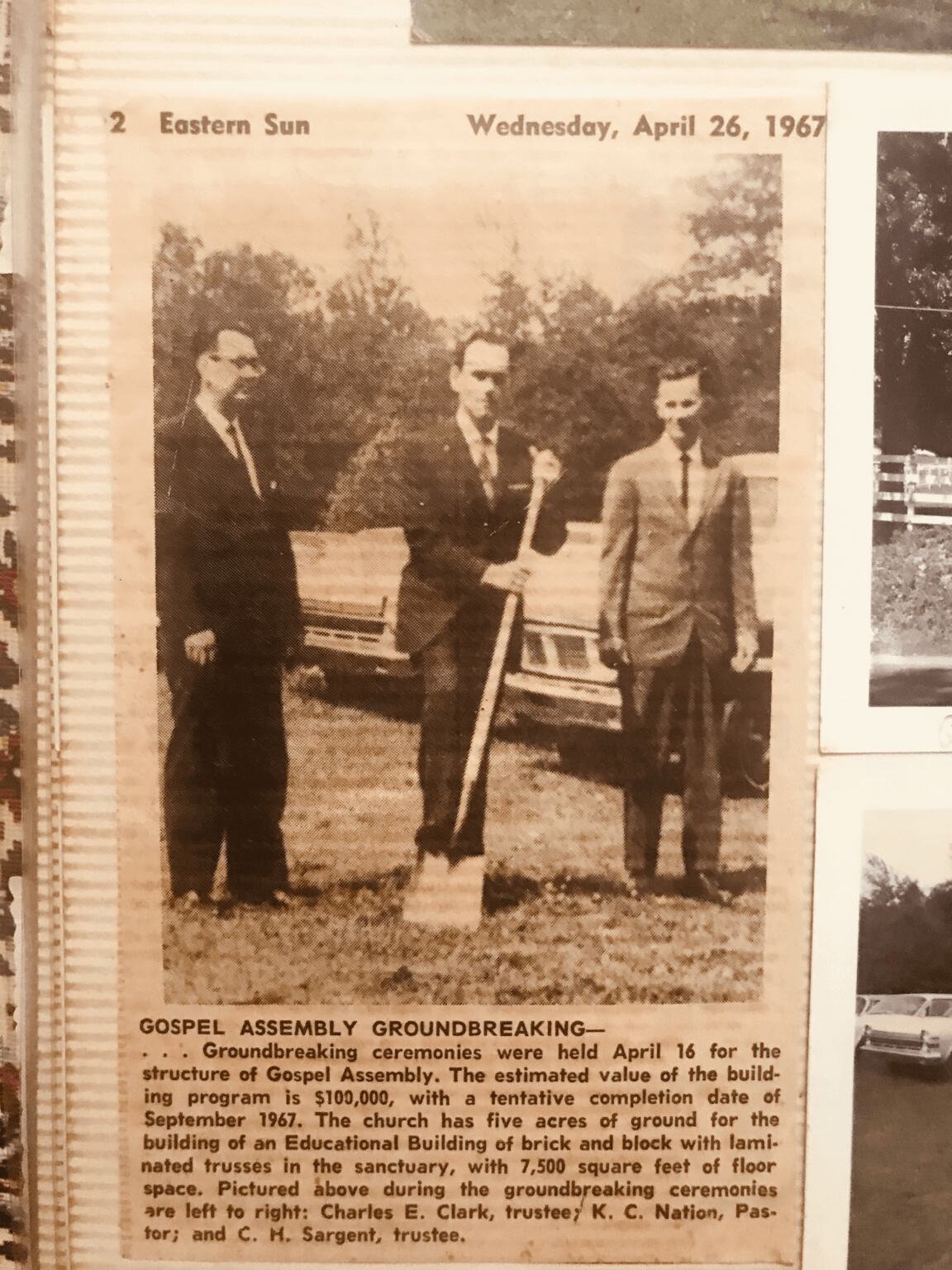 Gospel Assembly Groundbreaking Gospel Assembly Groundbreaking